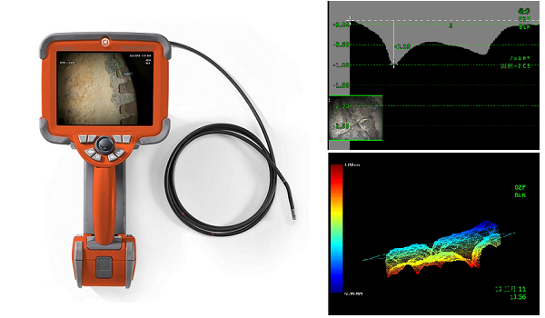 工业内窥镜的缺陷测量功能