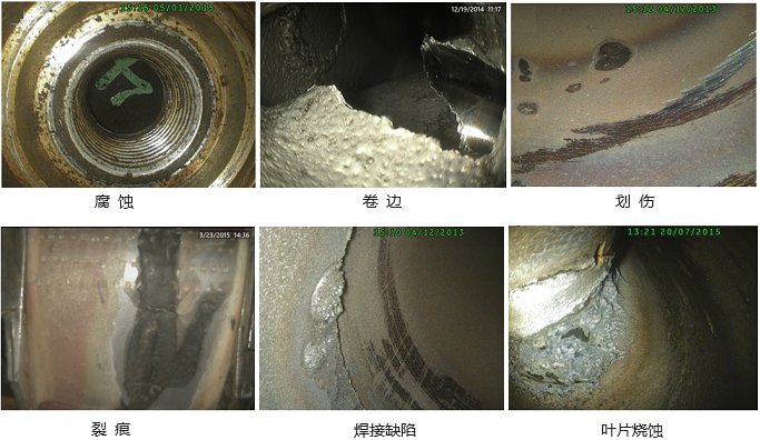 工业内窥镜能看到的14种典型缺陷及表现形式