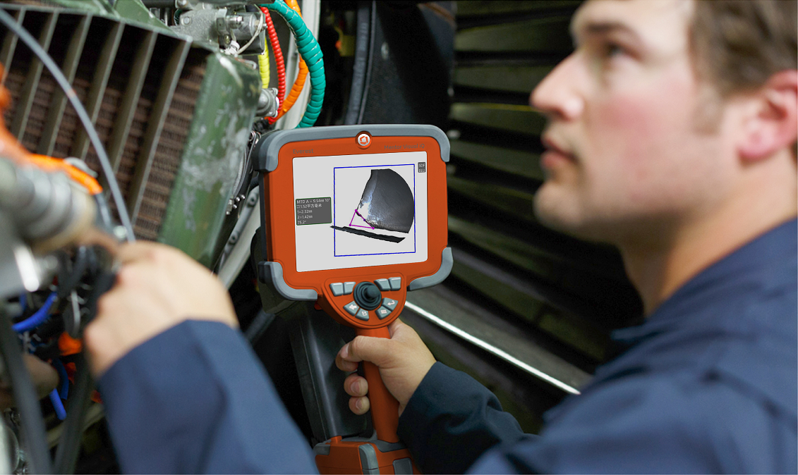 三维测量工业内窥镜在航空发动机孔探检测中的应用