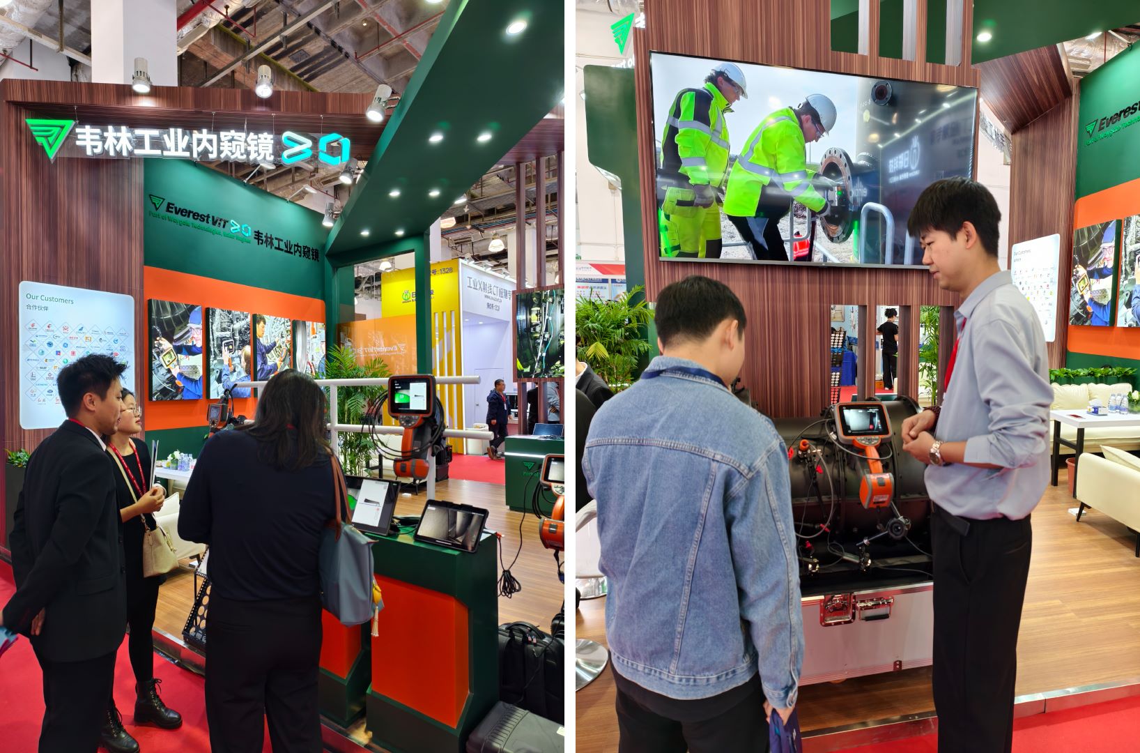 韦林工业内窥镜展位吸引大批观众驻足体验 韦林工业内窥镜展位吸引大批观众驻足体验