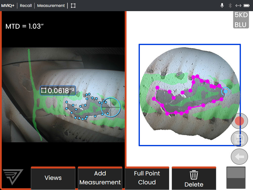 韦林(Everest VIT/RVI,简称Everest)工业视频内窥镜3D点云图功能 韦林(Everest VIT/RVI,简称Everest)工业视频内窥镜3D点云图功能